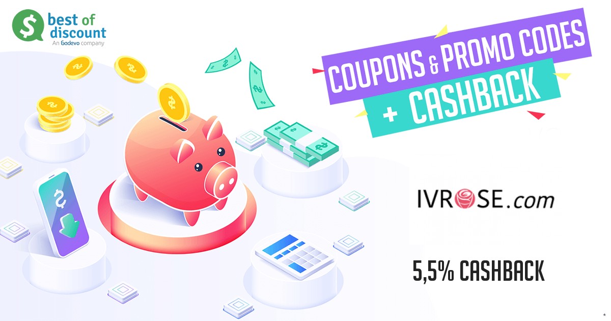 IVRose: Get discounts + 5,5% cashback - Best of Discount